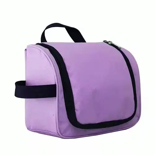 Functional Travel School Purple Large Mens Designer Toiletry Makeup Bag